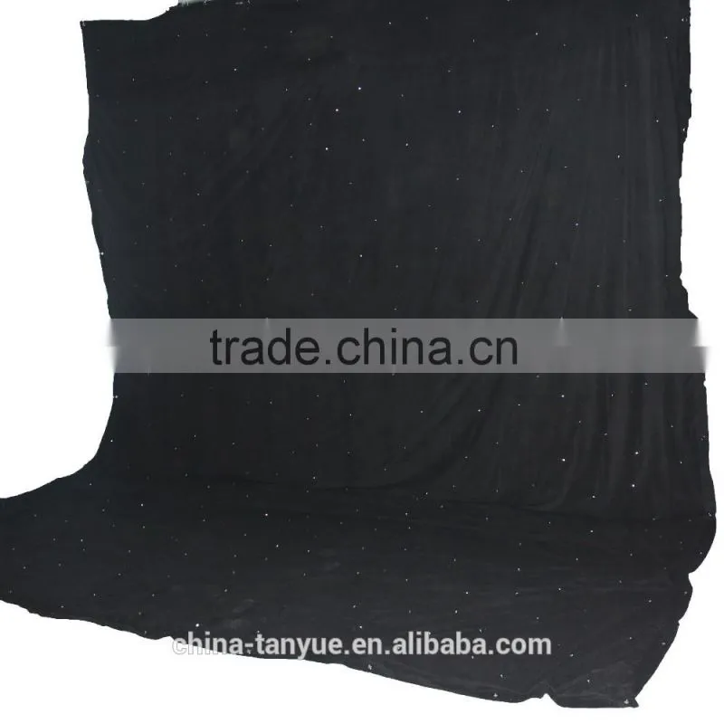 with DMX control RGBW color led star curtains for stage backdrops