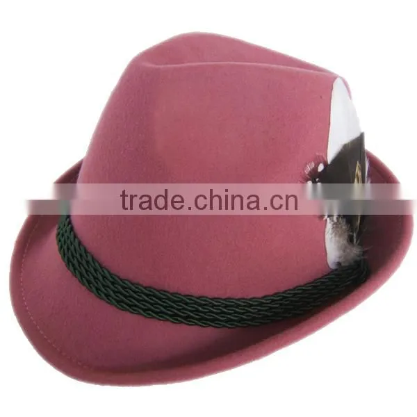 Ladies stylish wool felt hat Fedora