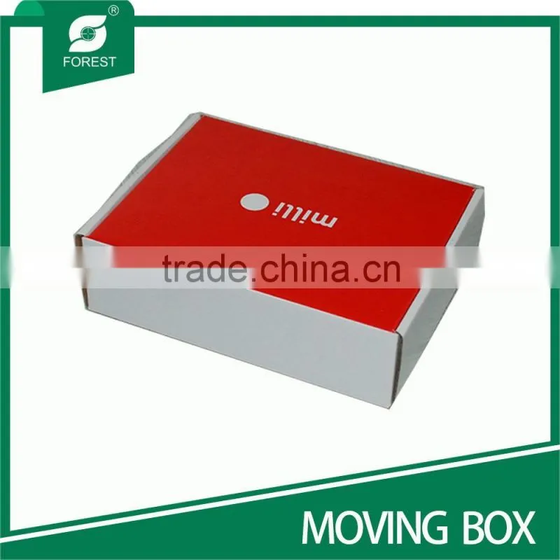 WHITE CARDBOARD FOLDING MOVING PAPER BOX