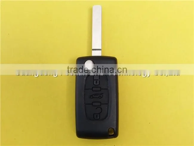 3 buttons remote flip folding car key for Peugeot 307 CE0523 no logo