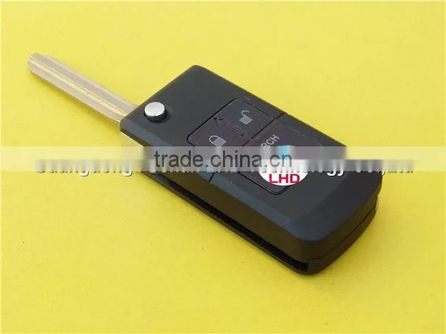 Flip key remote shell cover for Toyota Crown 2 button blank key