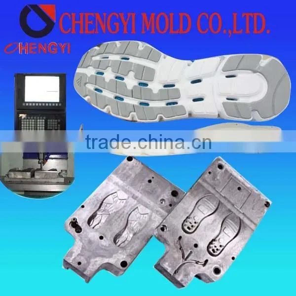 china aluminum mould for injection outsole shoe mould