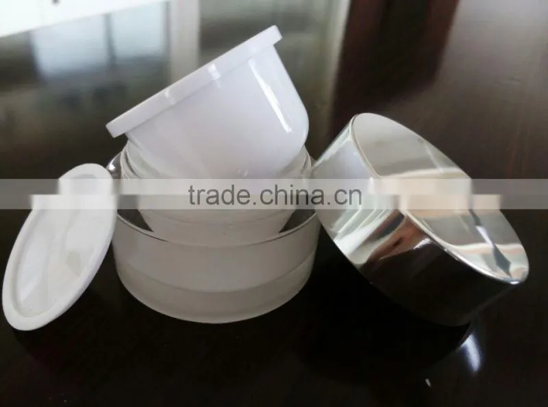 New Arrival Aluminum Cover 15g 30g 50g Plastic Acrylic Cosmetic Jar