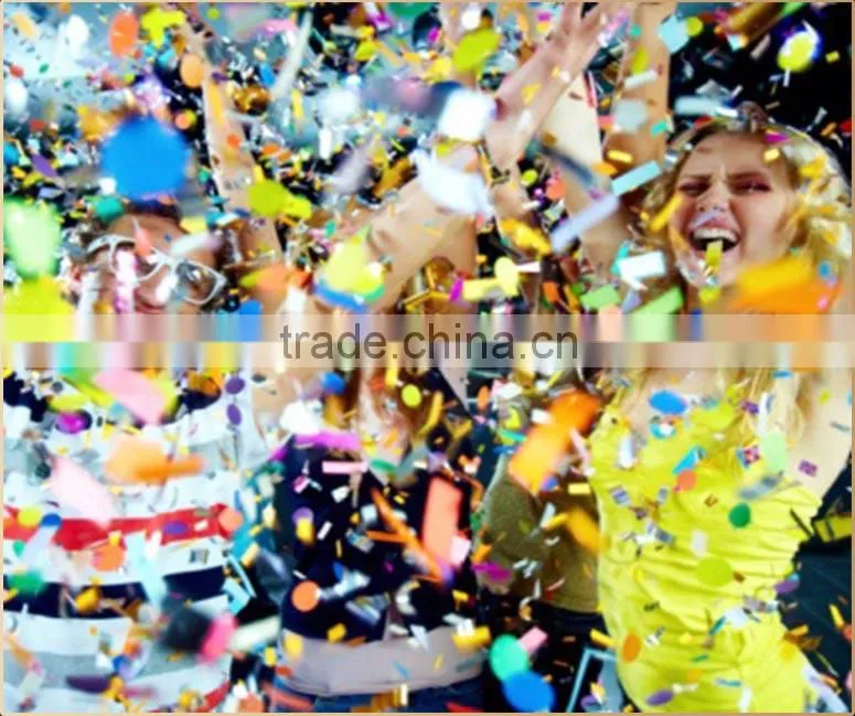 Hot tissue and metallic foil party diamond confetti paper