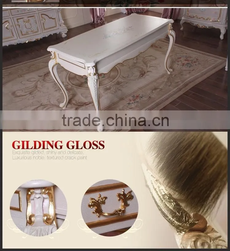 French Baroque Style Luxury Executive Office Desk/ European Classic Wood Writing Table/ Retro Furniture