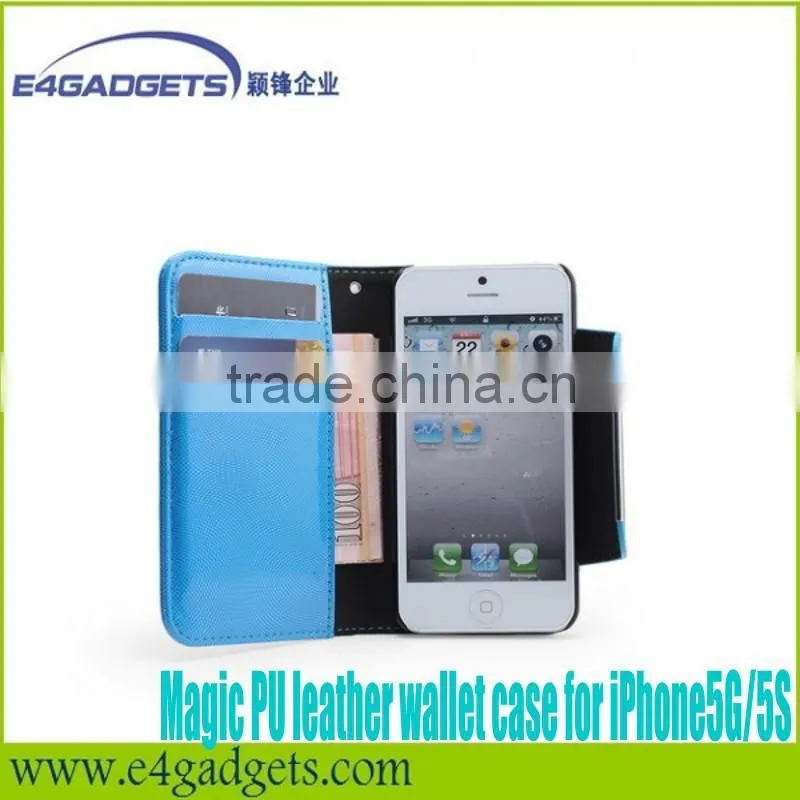 Wholesale case for iphone5 wallet case for Iphone5 Wallet Pouch