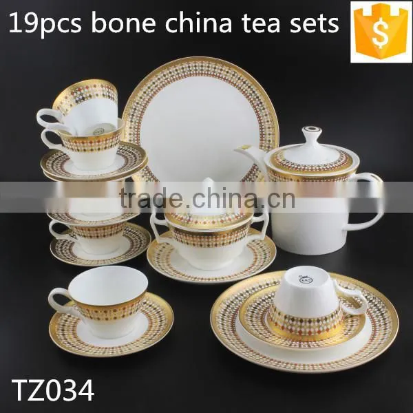 150ml ceramic coffee cup bone china golden color tea cup and saucer