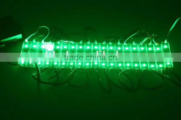 3LEDs WS2811 outdoor led smd pixel module screen,3pcs 5050 RGB SMD LEDs,DC12V input,20pcs a String,75MM*15MM,Waterproof IP67