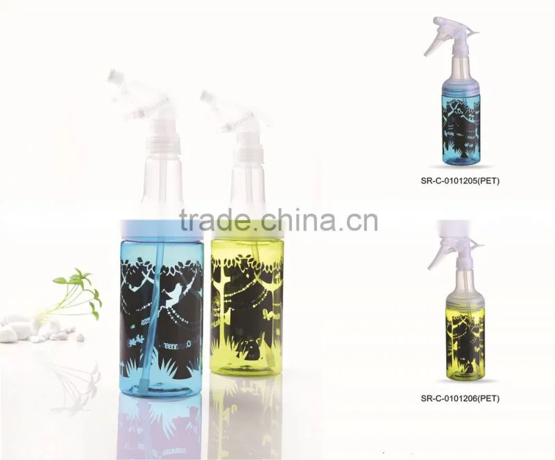2015 Plastic trigger sprayer bottle Cosmetic PET water bottle 250ml