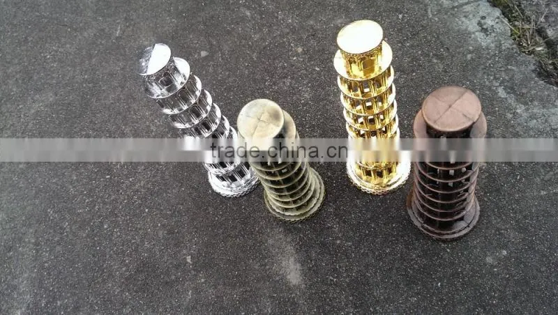 Promotion gift Metal Leaning Tower of Pisa ITALY Travel Souvenir 3D buliding