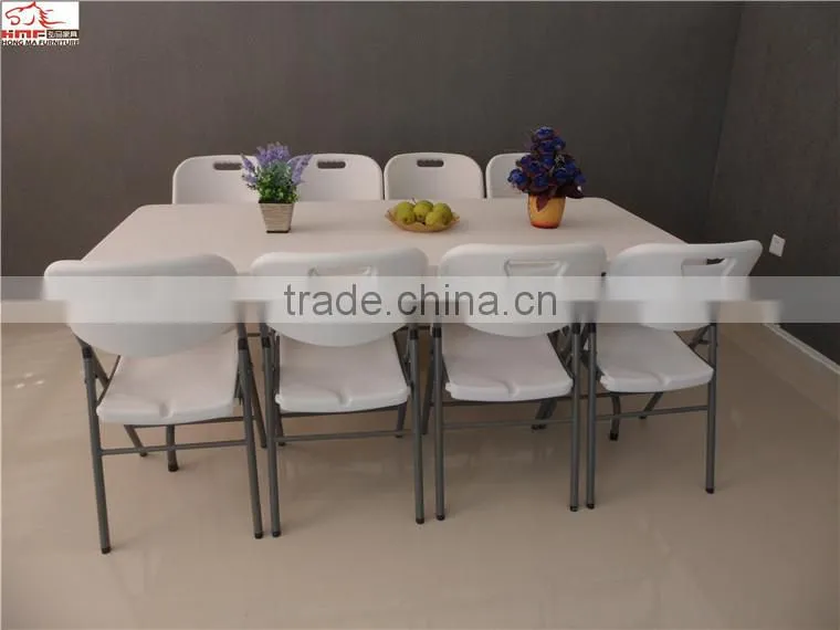 Outdoor furniture, 200cm table top+ steel frame