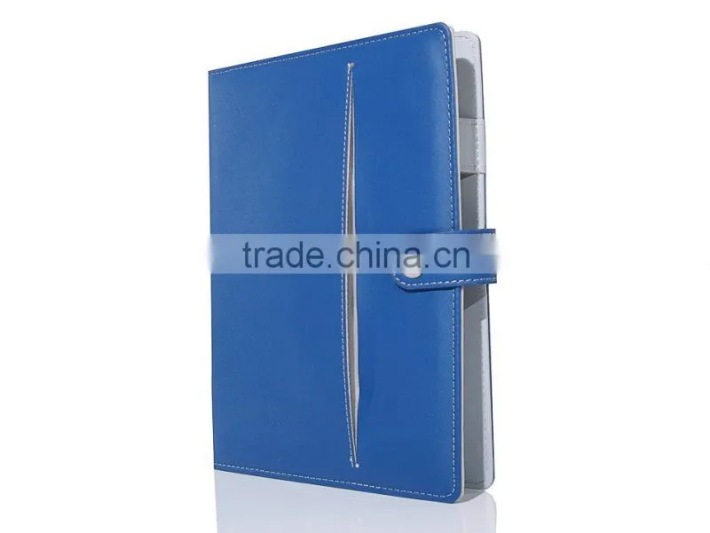 Promotional elegant pu leather notebook with card slot