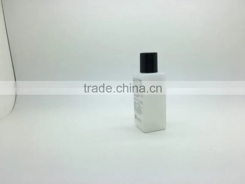 High quality PE bottle for hotel shampoo/empty square plastic bottles/cheap plastic bottle packaging