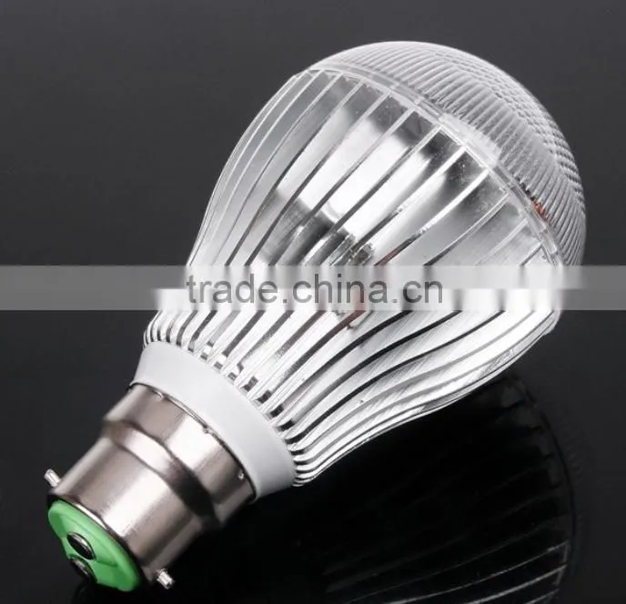 350LM RGB led lighting Colorful 9W B22 /E27/GU10 LED Bulb Lamp with Remote Control
