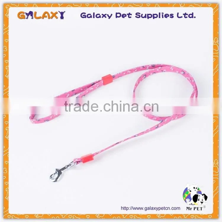 Plain knitting strong nylon material pet dog leash made in china