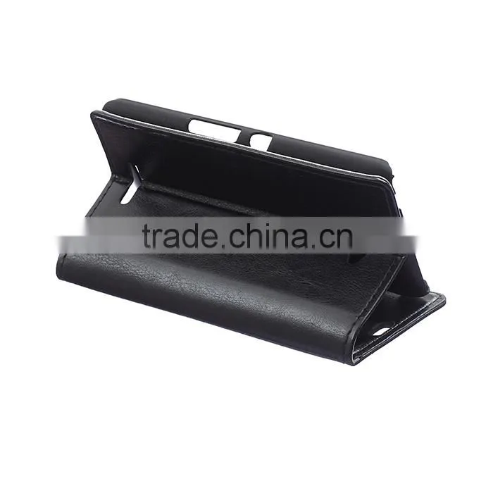Wholesale Flip Cover Leather Case For Sony E4,For Sony E4 Book Cover Stand Case