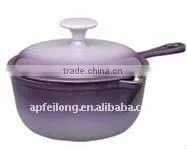 cast iron fry pan with handle