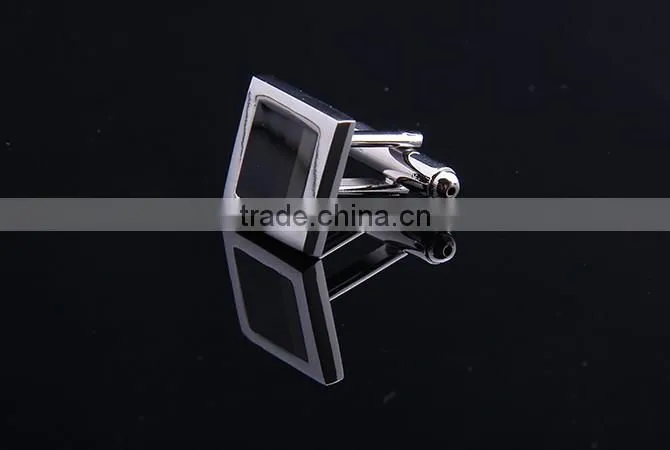 Low Key Luxury Cufflink,Black Enamel Cufflink for Gentlemen