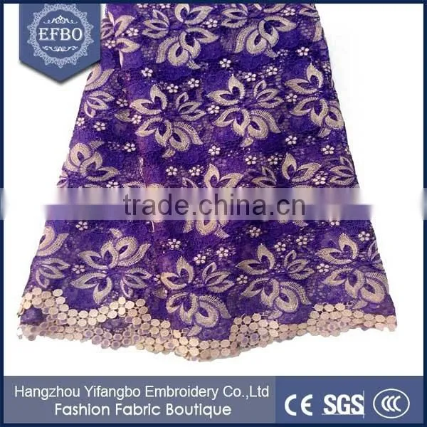 The Best Workmanship African Guipure Flower Lace Fabric For Woman Dress