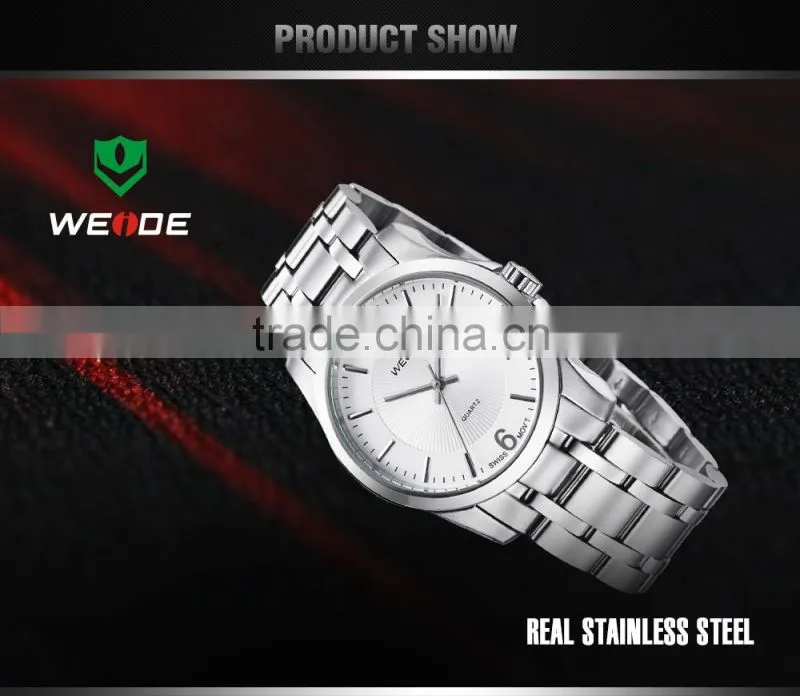 WEIDE 93010-2 2015 New stainless steel case back watch dial machine Relogio Masculino watches customised