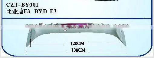 ABS REAR SPOILER FOR BYD F3