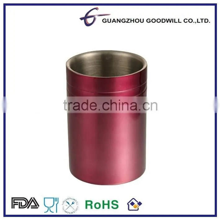 Stainless Steel 2L Cylinder Ice Bucket with painting coating