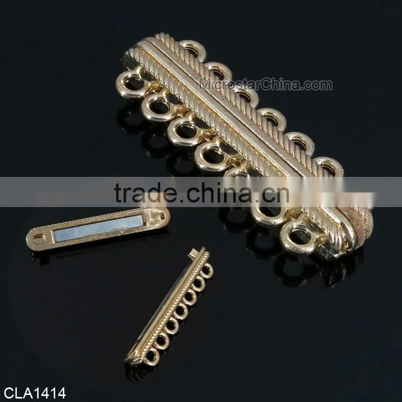Fashion jewelry components top quality zinc alloy material leather bracelet clasp