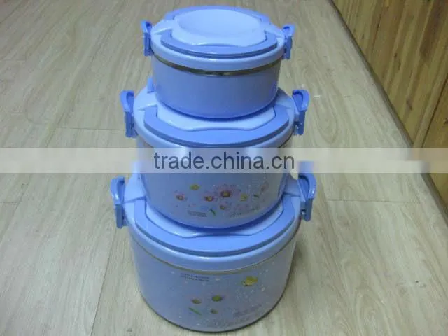 durable plastic insulation barrels with dinner set