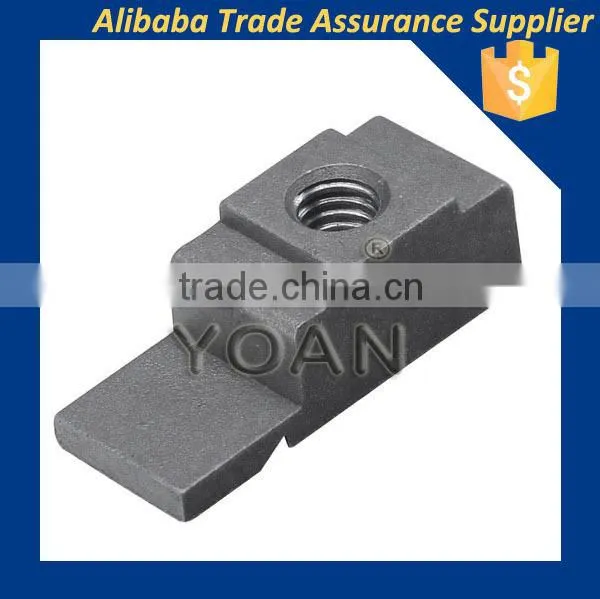 High performance Natural colored zinc die-casting M6 and M8 Square nuts