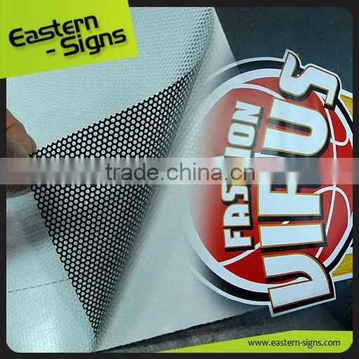 See Through Sticker Taxi Advertising Sign