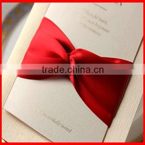 2014 New Fashion High Quality Handmade Hot Sale Wedding Invitation Card