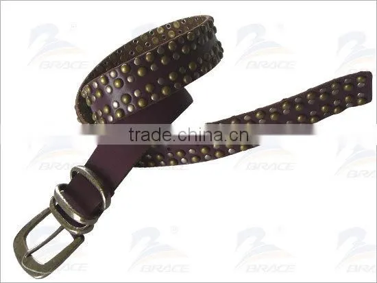 Western style customized mens canvas belt