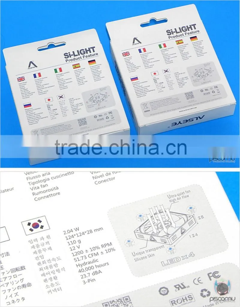 Alseye Si-Light-B silent computer pc cooler electric case fan