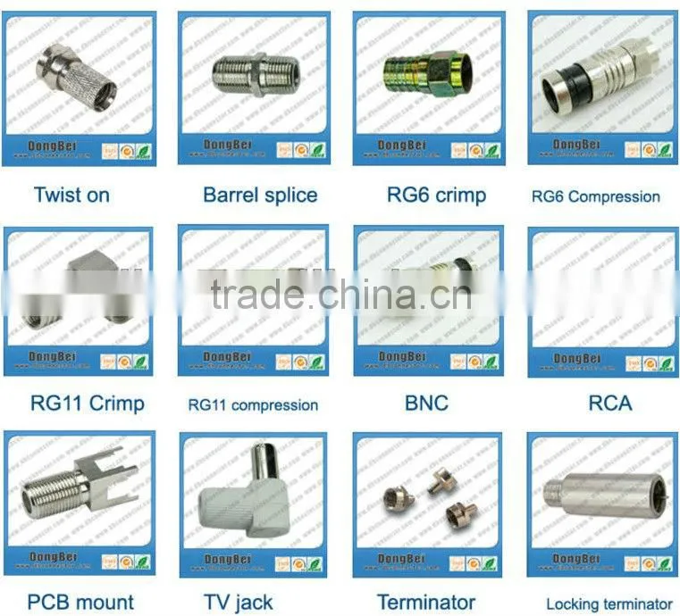 Dongbei din cable 7/16 series F for 1/2 RF coaxial connector