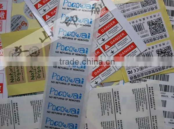 long hold time double layer blank sticker label printing