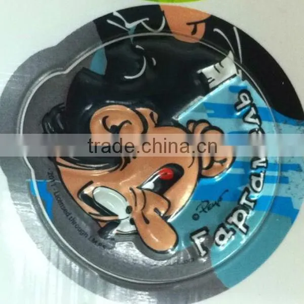 high quality 3D embossed sticker vinyl sticker puffy sticker