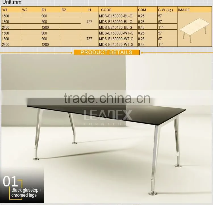 Office Desks Specific Use and Glass Material Conference table