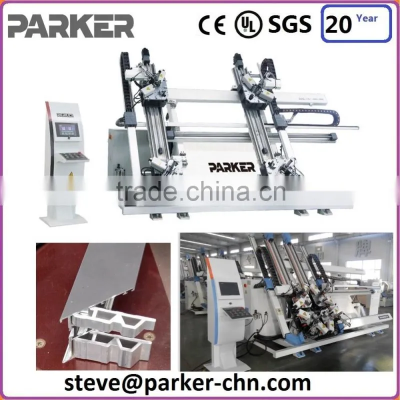PVC profile cnc control Double Mitre Cutting Saw/upvc window frame cutting machine/PVC profile cutting machine