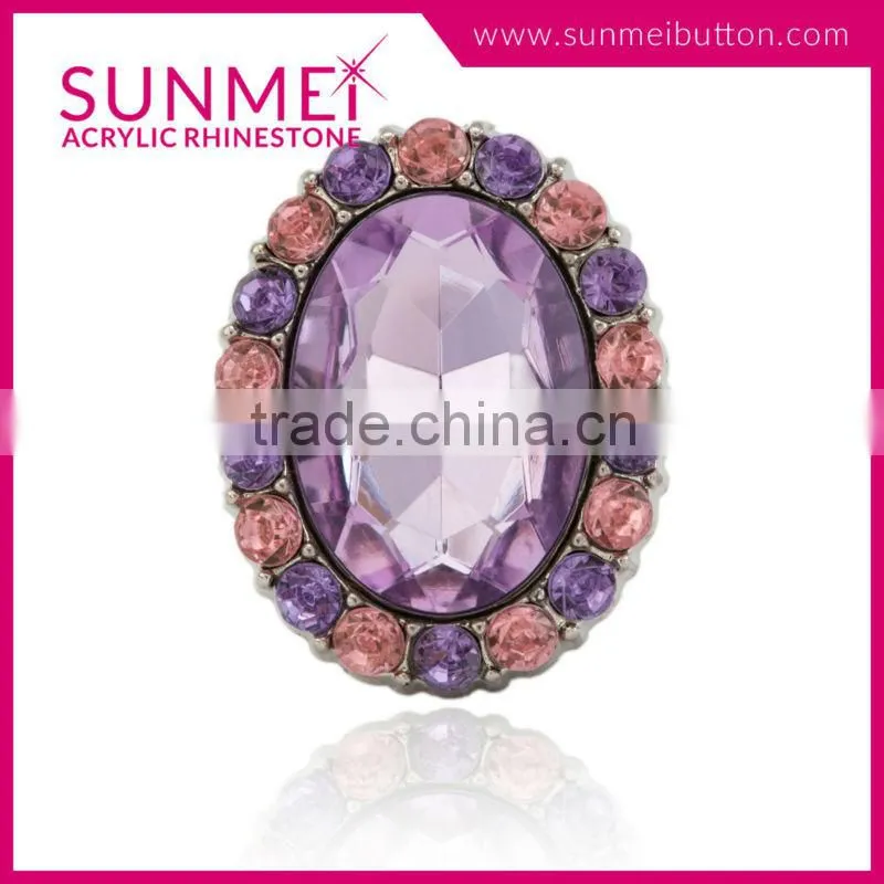 Made in Taiwan Crystal Star Rhinestone Button