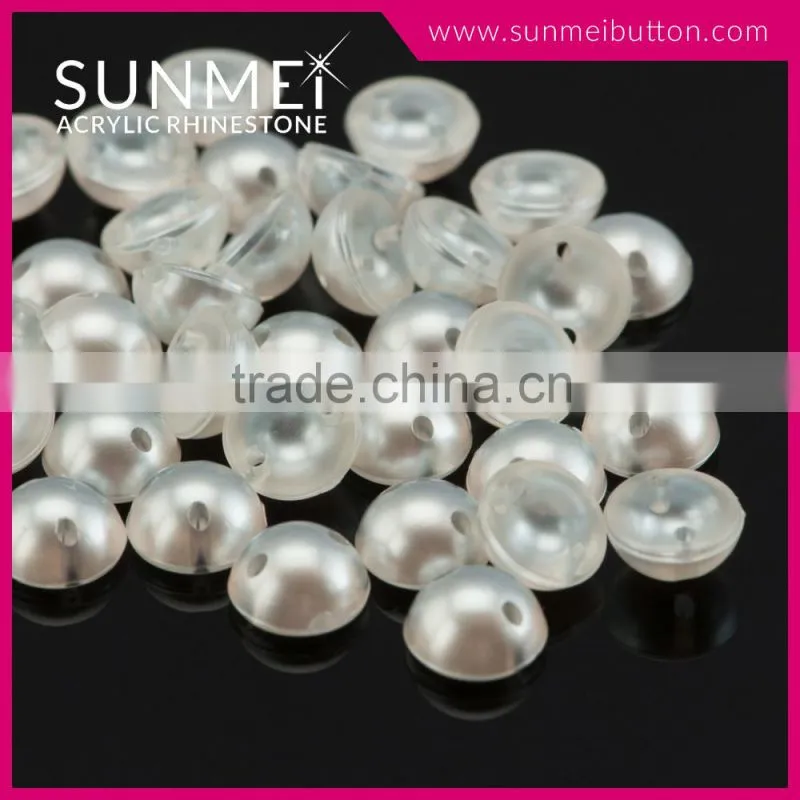 Hot Sell Acrylic Plastic Sew on Half Pearl Beads