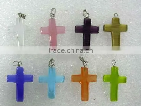 Cross shape Synthetic cat eye