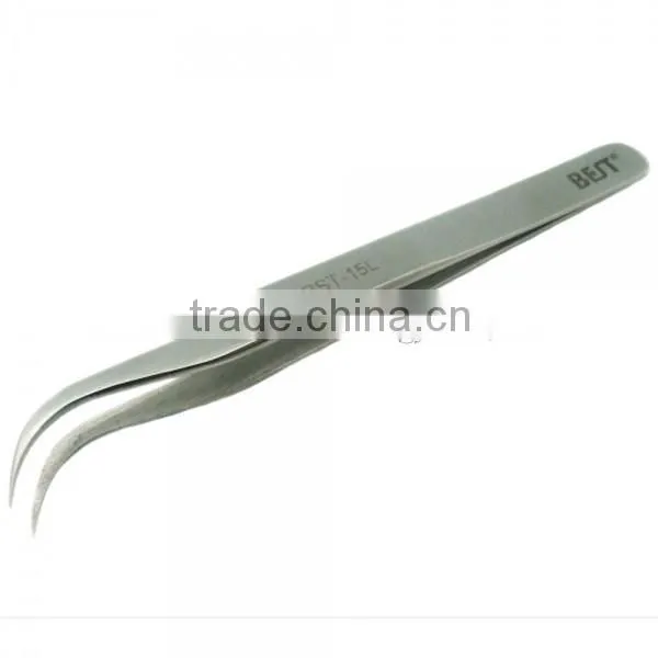 BEST BST-15L Stainless Steel Highly Precise Bright repair tool Tweezers