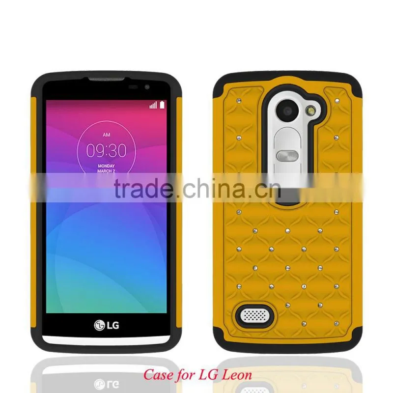 alibaba express 2 in 1 bling case for LG C40
