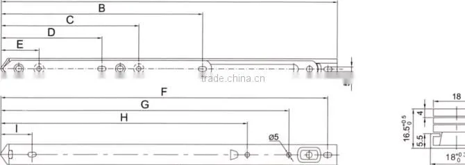 Aluminum Window Friction Stay Hinge Series