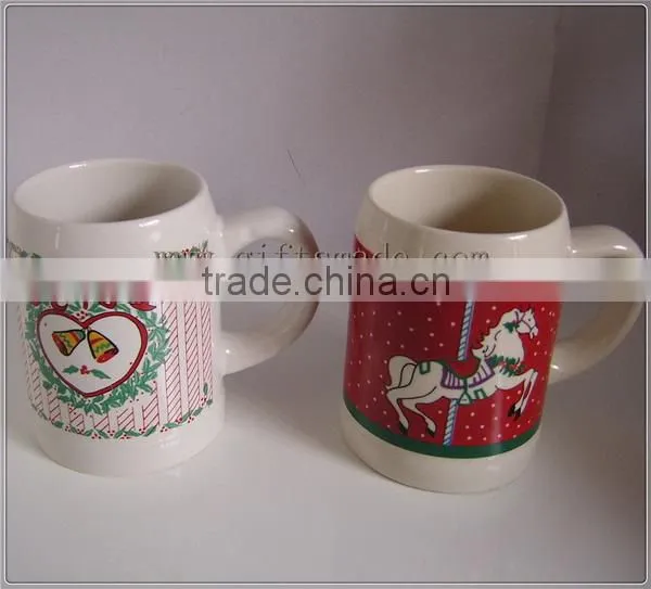 Hot selling cute ceramic cupcake mug