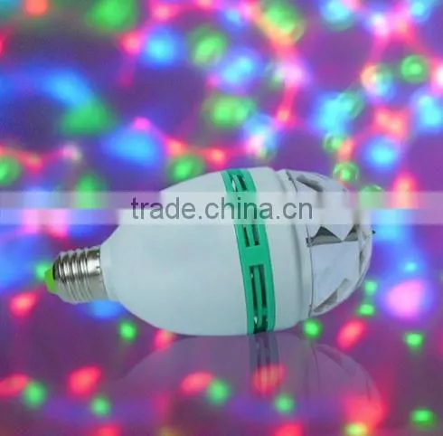 360 degree double side 6w rgb rotating stage light led