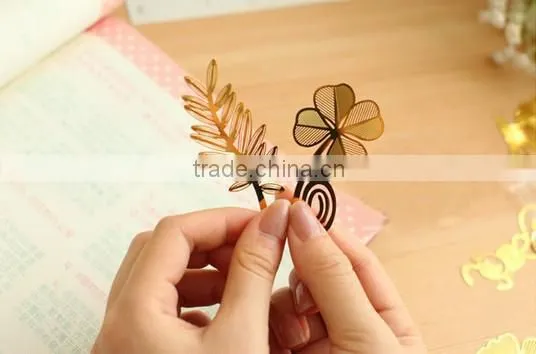Fancy metal bookmark wholesale by china manufacturer