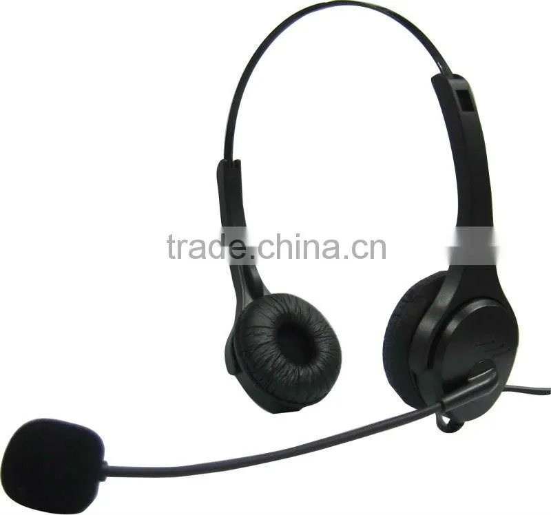 Professional noise cancelling call center usb headset with QD optional