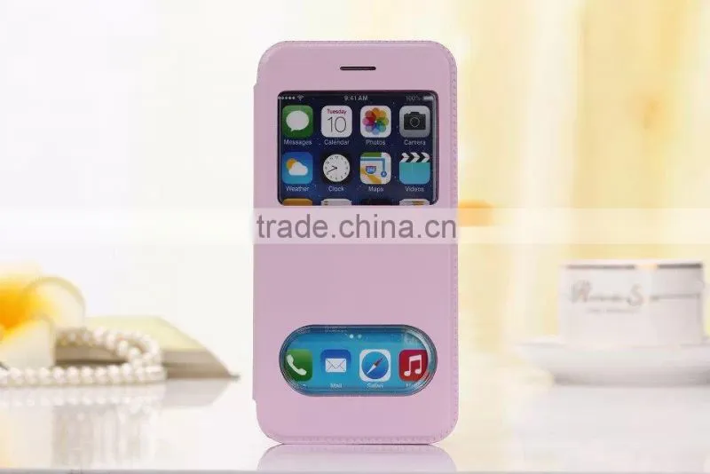 2015 new product mobile phone case for iPhone 6, for iPhone 6 smart case, leather phone case