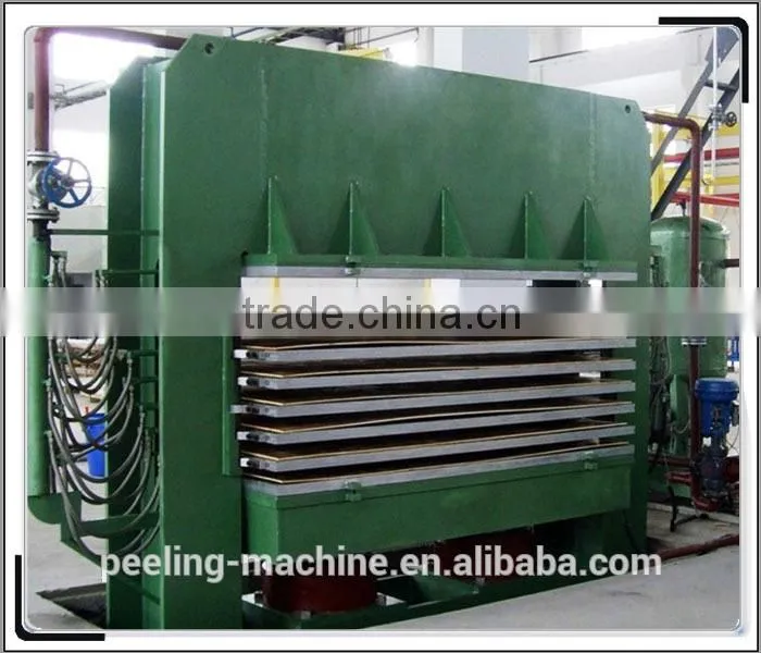 china famous brand short cycle high quality plywood hot press machine